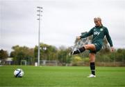 24 September 2023; Savannah McCarthy during a Republic of Ireland women training session at MTK Budapest Training Ground in Budapest, Hungary. Photo by Stephen McCarthy/Sportsfile