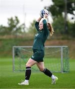 24 September 2023; Amber Barrett during a Republic of Ireland women training session at MTK Budapest Training Ground in Budapest, Hungary. Photo by Stephen McCarthy/Sportsfile