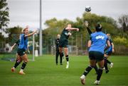 24 September 2023; Claire O'Riordan during a Republic of Ireland women training session at MTK Budapest Training Ground in Budapest, Hungary. Photo by Stephen McCarthy/Sportsfile