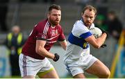 24 September 2023; Gavin Burke of St Vincents in action against Paddy Reid of Raheny during the Dublin Senior Football Championship quarter-final match between Raheny and St Vincents at Parnell Park in Dublin. Photo by Tyler Miller/Sportsfile