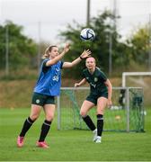 24 September 2023; Emily Whelan and Hayley Nolan, right, during a Republic of Ireland women training session at MTK Budapest Training Ground in Budapest, Hungary. Photo by Stephen McCarthy/Sportsfile