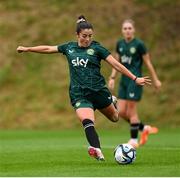 24 September 2023; Marissa Sheva during a Republic of Ireland women training session at MTK Budapest Training Ground in Budapest, Hungary. Photo by Stephen McCarthy/Sportsfile