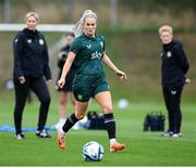24 September 2023; Lily Agg during a Republic of Ireland women training session at MTK Budapest Training Ground in Budapest, Hungary. Photo by Stephen McCarthy/Sportsfile