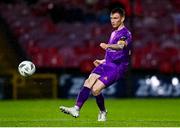 15 September 2023; Cian O'Malley of Wexford during the Sports Direct Men’s FAI Cup quarter final match between Cork City and Wexford at Turner's Cross in Cork. Photo by Eóin Noonan/Sportsfile