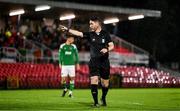 15 September 2023; Referee Eoghan O'Shea during the Sports Direct Men’s FAI Cup quarter final match between Cork City and Wexford at Turner's Cross in Cork. Photo by Eóin Noonan/Sportsfile