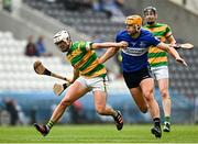 17 September 2023; Robbie Cotter of Blackrock in action against Luke Elliott of Sarsfields during the Cork County Premier Senior Club Hurling Championship quarter-final match between Blackrock and Sarsfields at Páirc Uí Chaoimh in Cork. Photo by Eóin Noonan/Sportsfile