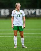 24 September 2023; Ceola Bergin of Republic of Ireland during the Women's U19 international friendly match between Northern Ireland and Republic of Ireland at Blanchflower Stadium in Belfast. Photo by Ben McShane/Sportsfile