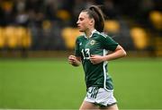 24 September 2023; Aoibhe O'Neill of Northern Ireland during the Women's U19 international friendly match between Northern Ireland and Republic of Ireland at Blanchflower Stadium in Belfast. Photo by Ben McShane/Sportsfile