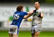 24 September 2023; Conor Butler of Ferbane tussles with Cormac Egan of Tullamore during the Offaly County Senior Football Championship final match between Ferbane and Tullamore at Glenisk O'Connor Park in Tullamore, Offaly. Photo by Eóin Noonan/Sportsfile