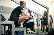 25 September 2023; Claire O'Riordan during a Republic of Ireland women training session at Hidegkuti Nándor Stadium in Budapest, Hungary. Photo by Stephen McCarthy/Sportsfile