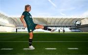 25 September 2023; Savannah McCarthy during a Republic of Ireland women training session at Hidegkuti Nándor Stadium in Budapest, Hungary. Photo by Stephen McCarthy/Sportsfile