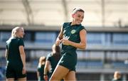 25 September 2023; Katie McCabe during a Republic of Ireland women training session at Hidegkuti Nándor Stadium in Budapest, Hungary. Photo by Stephen McCarthy/Sportsfile