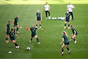 25 September 2023; A general view during a Republic of Ireland women training session at Hidegkuti Nándor Stadium in Budapest, Hungary. Photo by Stephen McCarthy/Sportsfile