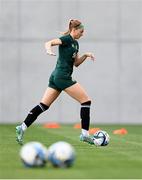 25 September 2023; Hayley Nolan during a Republic of Ireland women training session at Hidegkuti Nándor Stadium in Budapest, Hungary. Photo by Stephen McCarthy/Sportsfile