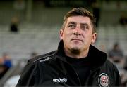 25 September 2023; Bohemians manager Declan Devine before the SSE Airtricity Men's Premier Division match between Bohemians and Shelbourne at Dalymount Park in Dublin. Photo by Tyler Miller/Sportsfile