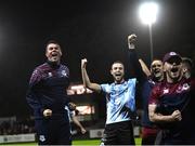 25 September 2023; Drogheda United manager Kevin Doherty celebrates after the SSE Airtricity Men's Premier Division match between St Patrick's Athletic and Drogheda United at Richmond Park in Dublin. Photo by David Fitzgerald/Sportsfile