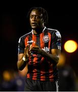 25 September 2023; Jonathan Afolabi of Bohemians after his side's draw in the SSE Airtricity Men's Premier Division match between Bohemians and Shelbourne at Dalymount Park in Dublin. Photo by Tyler Miller/Sportsfile