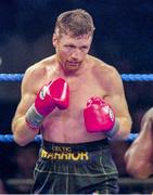 18 March 1995; Steve Collins of Ireland during his WBO World Super-Middleweight Title figh against Chris Eubank of England at the Green Glens Arena Millstreet in Cork, Ireland. Photo by David Maher/Sportsfile