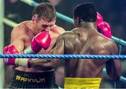 18 March 1995; Steve Collins of Ireland, left, and Chris Eubank of England during their WBO World Super-Middleweight Title fight at the Green Glens Arena Millstreet in Cork, Ireland. Photo by David Maher/Sportsfile