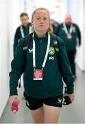 26 September 2023; Amber Barrett of Republic of Ireland before the UEFA Women's Nations League B1 match between Hungary and Republic of Ireland at Hidegkuti Nándor Stadium in Budapest, Hungary. Photo by Stephen McCarthy/Sportsfile