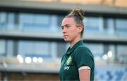 26 September 2023; Claire O'Riordan of Republic of Ireland before the UEFA Women's Nations League B1 match between Hungary and Republic of Ireland at Hidegkuti Nándor Stadium in Budapest, Hungary. Photo by Stephen McCarthy/Sportsfile