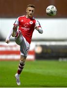25 September 2023; Sam Curtis of St Patrick's Athletic during the SSE Airtricity Men's Premier Division match between St Patrick's Athletic and Drogheda United at Richmond Park in Dublin. Photo by David Fitzgerald/Sportsfile