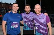 26 September 2023; The Module Group team before the Grant Thornton Corporate 5K Team Challenge at City Quay in Dublin. Photo by David Fitzgerald/Sportsfile