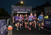 26 September 2023; Competitors at the start of the Grant Thornton Corporate 5K Team Challenge at City Quay in Dublin. Photo by David Fitzgerald/Sportsfile