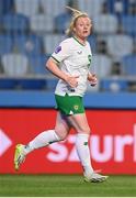 26 September 2023; Amber Barrett of Republic of Ireland during the UEFA Women's Nations League B1 match between Hungary and Republic of Ireland at Hidegkuti Nándor Stadium in Budapest, Hungary. Photo by Stephen McCarthy/Sportsfile