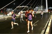 26 September 2023; Competitors during the Grant Thornton Corporate 5K Team Challenge at City Quay in Dublin. Photo by David Fitzgerald/Sportsfile