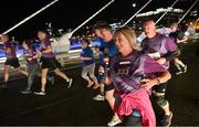 26 September 2023; Competitors during the Grant Thornton Corporate 5K Team Challenge at City Quay in Dublin. Photo by David Fitzgerald/Sportsfile