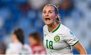 26 September 2023; Kyra Carusa of Republic of Ireland during the UEFA Women's Nations League B1 match between Hungary and Republic of Ireland at Hidegkuti Nándor Stadium in Budapest, Hungary. Photo by Stephen McCarthy/Sportsfile