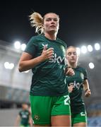 26 September 2023; Saoirse Noonan of Republic of Ireland before the UEFA Women's Nations League B1 match between Hungary and Republic of Ireland at Hidegkuti Nándor Stadium in Budapest, Hungary. Photo by Stephen McCarthy/Sportsfile