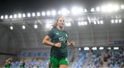 26 September 2023; Kyra Carusa of Republic of Ireland before the UEFA Women's Nations League B1 match between Hungary and Republic of Ireland at Hidegkuti Nándor Stadium in Budapest, Hungary. Photo by Stephen McCarthy/Sportsfile