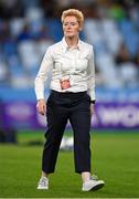 26 September 2023; Republic of Ireland interim head coach Eileen Gleeson before the UEFA Women's Nations League B1 match between Hungary and Republic of Ireland at Hidegkuti Nándor Stadium in Budapest, Hungary. Photo by Stephen McCarthy/Sportsfile