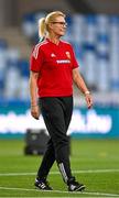 26 September 2023; Hungary manager Margret Kratz before the UEFA Women's Nations League B1 match between Hungary and Republic of Ireland at Hidegkuti Nándor Stadium in Budapest, Hungary. Photo by Stephen McCarthy/Sportsfile
