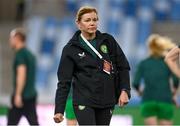 26 September 2023; Dr Siobhan Forman, Republic of Ireland team doctor, before the UEFA Women's Nations League B1 match between Hungary and Republic of Ireland at Hidegkuti Nándor Stadium in Budapest, Hungary. Photo by Stephen McCarthy/Sportsfile