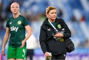 26 September 2023; Dr Siobhan Forman, Republic of Ireland team doctor, before the UEFA Women's Nations League B1 match between Hungary and Republic of Ireland at Hidegkuti Nándor Stadium in Budapest, Hungary. Photo by Stephen McCarthy/Sportsfile