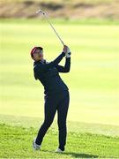 28 September 2023; Lee Chin of USA during the singles matches on day three of the Junior Ryder Cup at Marco Simone Golf and Country Club in Rome, Italy. Photo by Brendan Moran/Sportsfile