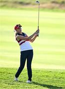 28 September 2023; Gianna Clemente of USA during the singles matches on day three of the Junior Ryder Cup at Marco Simone Golf and Country Club in Rome, Italy. Photo by Brendan Moran/Sportsfile