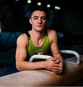28 September 2023; At an event showcasing Team Ireland gymnastics team who are competing in the upcoming 2023 World Championships in Antwerp, Belgium. Pictured is Gymnastics Ireland Senior Men’s team member Rhys McClenaghan at the National Gymnastics Training Centre in Sport Ireland Campus, Dublin. Photo by David Fitzgerald/Sportsfile