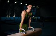 28 September 2023; At an event showcasing Team Ireland gymnastics team who are competing in the upcoming 2023 World Championships in Antwerp, Belgium. Pictured is Gymnastics Ireland Senior Men’s team member Rhys McClenaghan at the National Gymnastics Training Centre in Sport Ireland Campus, Dublin. Photo by David Fitzgerald/Sportsfile