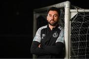 28 September 2023; Roberto Lopes stands for a portrait during a Shamrock Rovers media event at Roadstone Group Sports Club in Dublin. Photo by Seb Daly/Sportsfile