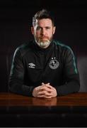 28 September 2023; Manager Stephen Bradley sits for a portrait during a Shamrock Rovers media event at Roadstone Group Sports Club in Dublin. Photo by Seb Daly/Sportsfile
