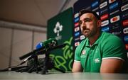 28 September 2023; Jack Conan during an Ireland rugby media conference at Complexe de la Chambrerie in Tours, France. Photo by Harry Murphy/Sportsfile