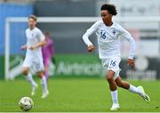 28 September 2023; Alex Ezingwa of Finland during the U16 international friendly match between Republic of Ireland and Finland at Weavers Park in Drogheda, Louth. Photo by Tyler Miller/Sportsfile