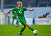 28 September 2023; Oskar Skoubo Keely of Republic of Ireland during the U16 international friendly match between Republic of Ireland and Finland at Weavers Park in Drogheda, Louth. Photo by Tyler Miller/Sportsfile