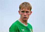 28 September 2023; Michael Noonan of Republic of Ireland during the U16 international friendly match between Republic of Ireland and Finland at Weavers Park in Drogheda, Louth. Photo by Tyler Miller/Sportsfile