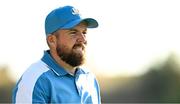 29 September 2023; Shane Lowry of Europe during the morning foursomes matches on day one of the 2023 Ryder Cup at Marco Simone Golf and Country Club in Rome, Italy. Photo by Ramsey Cardy/Sportsfile