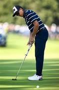 29 September 2023; Rickie Fowler of USA putts on the ninth green during the morning foursomes matches on day one of the 2023 Ryder Cup at Marco Simone Golf and Country Club in Rome, Italy. Photo by Brendan Moran/Sportsfile